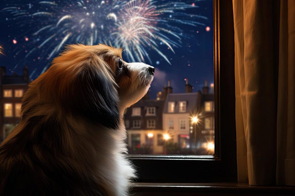 Feuerwerksangst: Bereite deinen vierbeinigen Freund auf das Silvesterfeuerwerk vor.