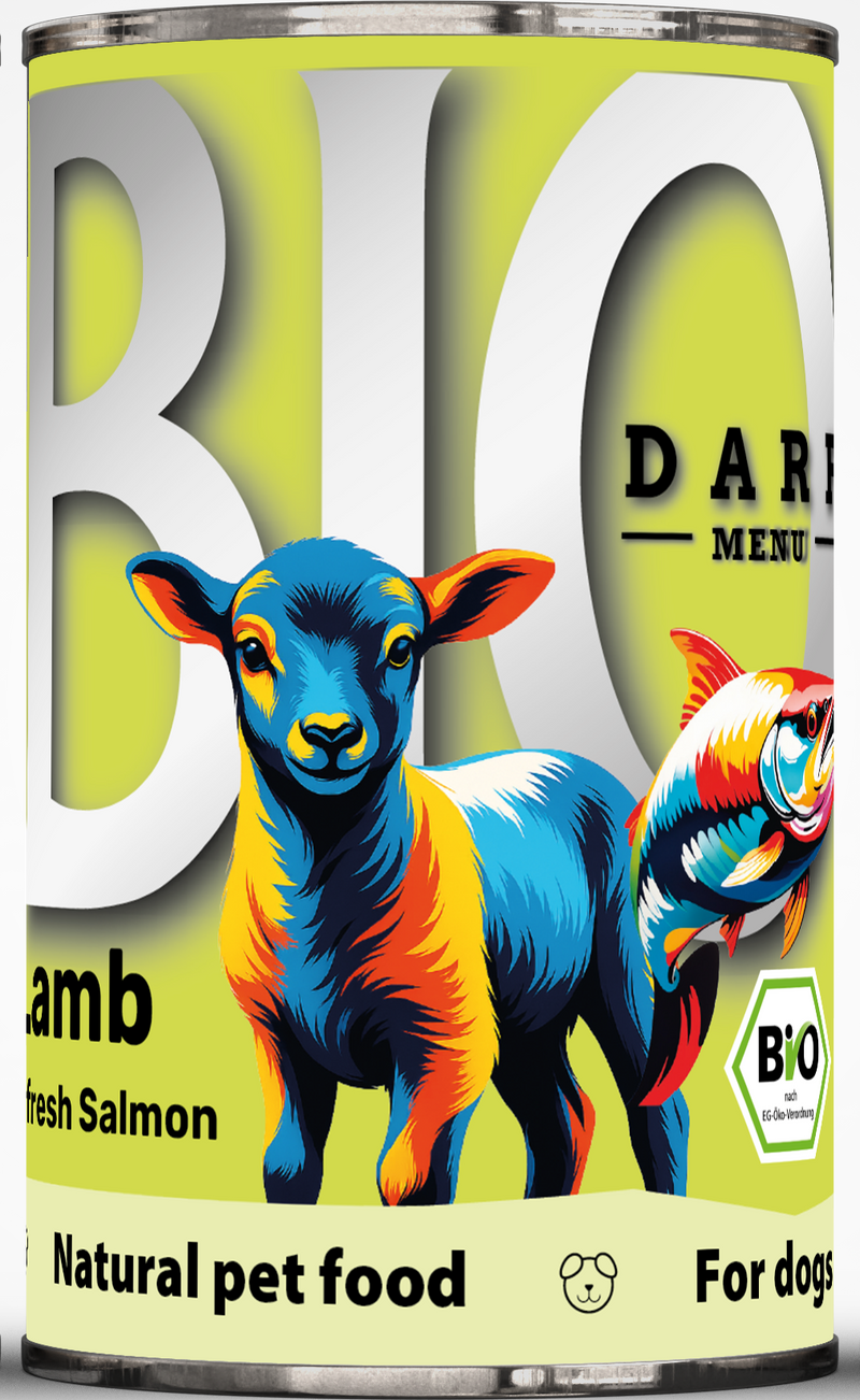 DARF Bio Menu Lamm und frischer Lachs 400g