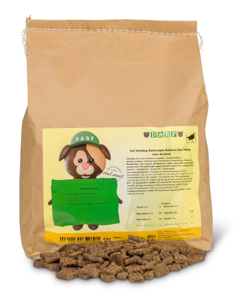 darf kalkoen bites 4 kg